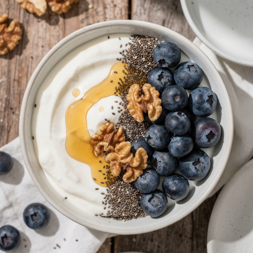 Blueberries Greek Yogurt Bowl #33
