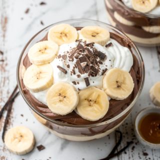 Chocolate Banana Pudding Parfaits