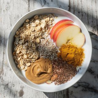 Apple Rolled oats Bowl #5