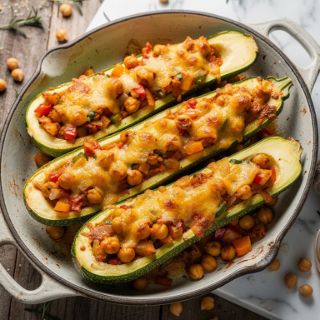 Vegan Stuffed Zucchini