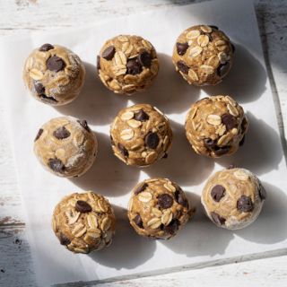 Tahini Chocolate Chip Protein Balls