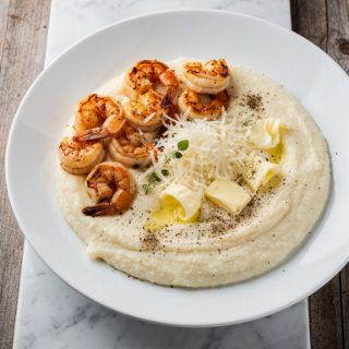 Cauliflower Shrimp and Grits