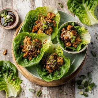 Chicken Lettuce Wrap Bowls