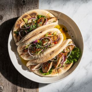 Easy Pita Pocket with Chicken Shawarma