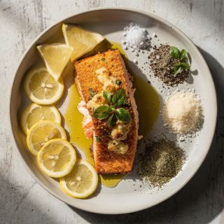 Baked Parmesan Crusted Salmon