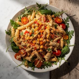 Creamy Tahini Pasta Salad (plant-based!)