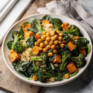 Roasted Broccoli Quinoa Salad