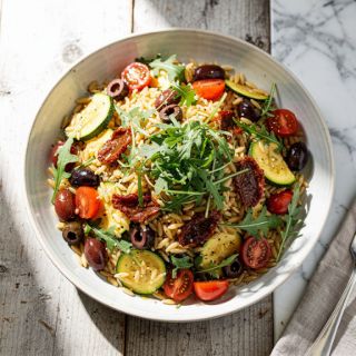 Easy Mediterranean Orzo Salad