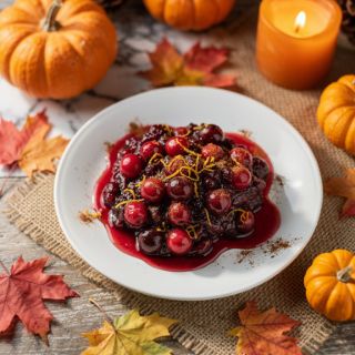 Maple-Sweetened Cranberry Sauce